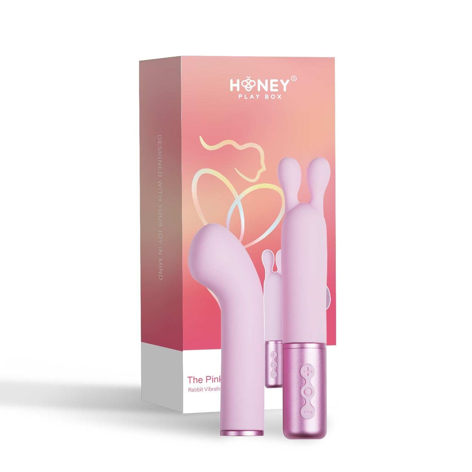 Vibromasseur à tête interchangeable Rose