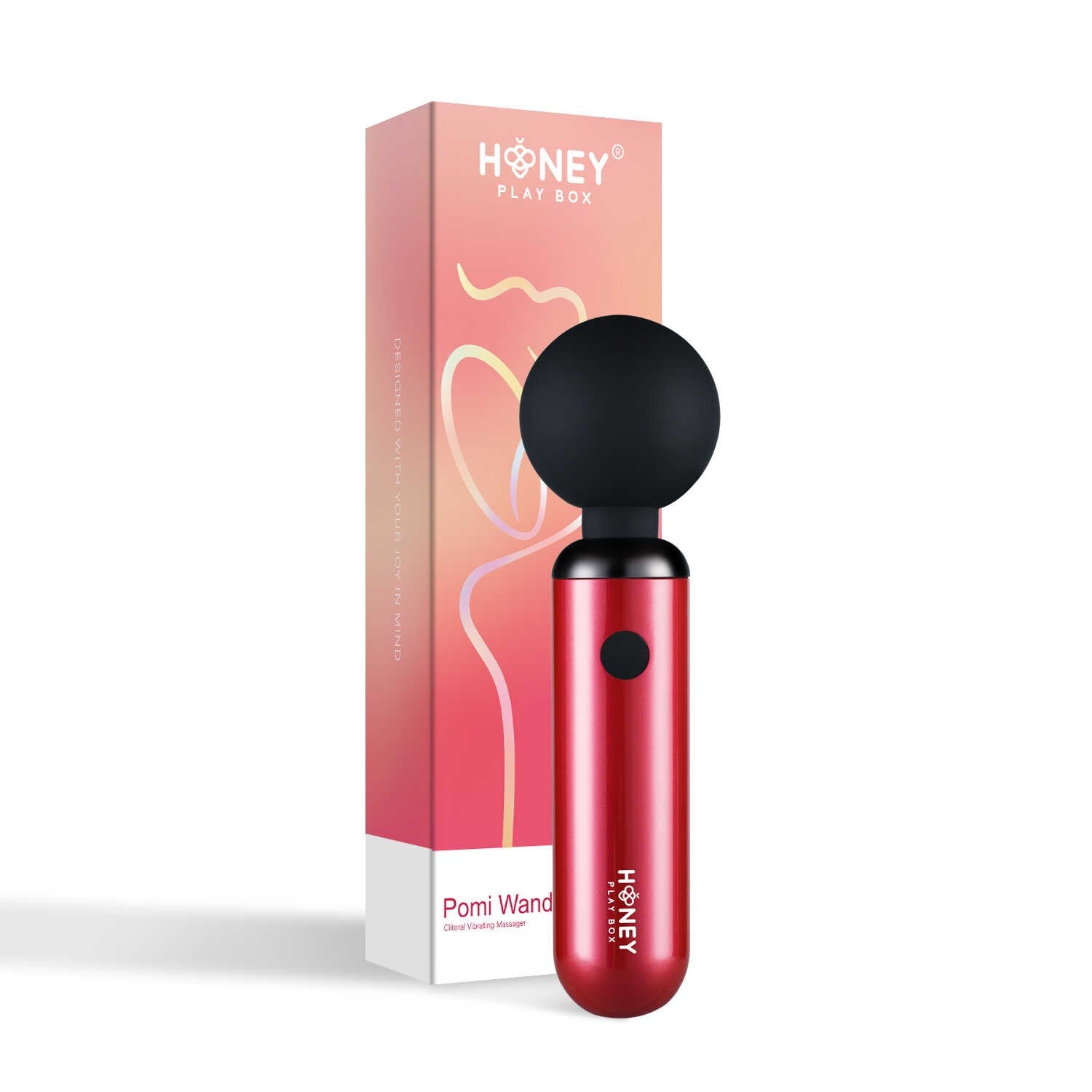 Puissant mini vibromasseur - Rose et noir