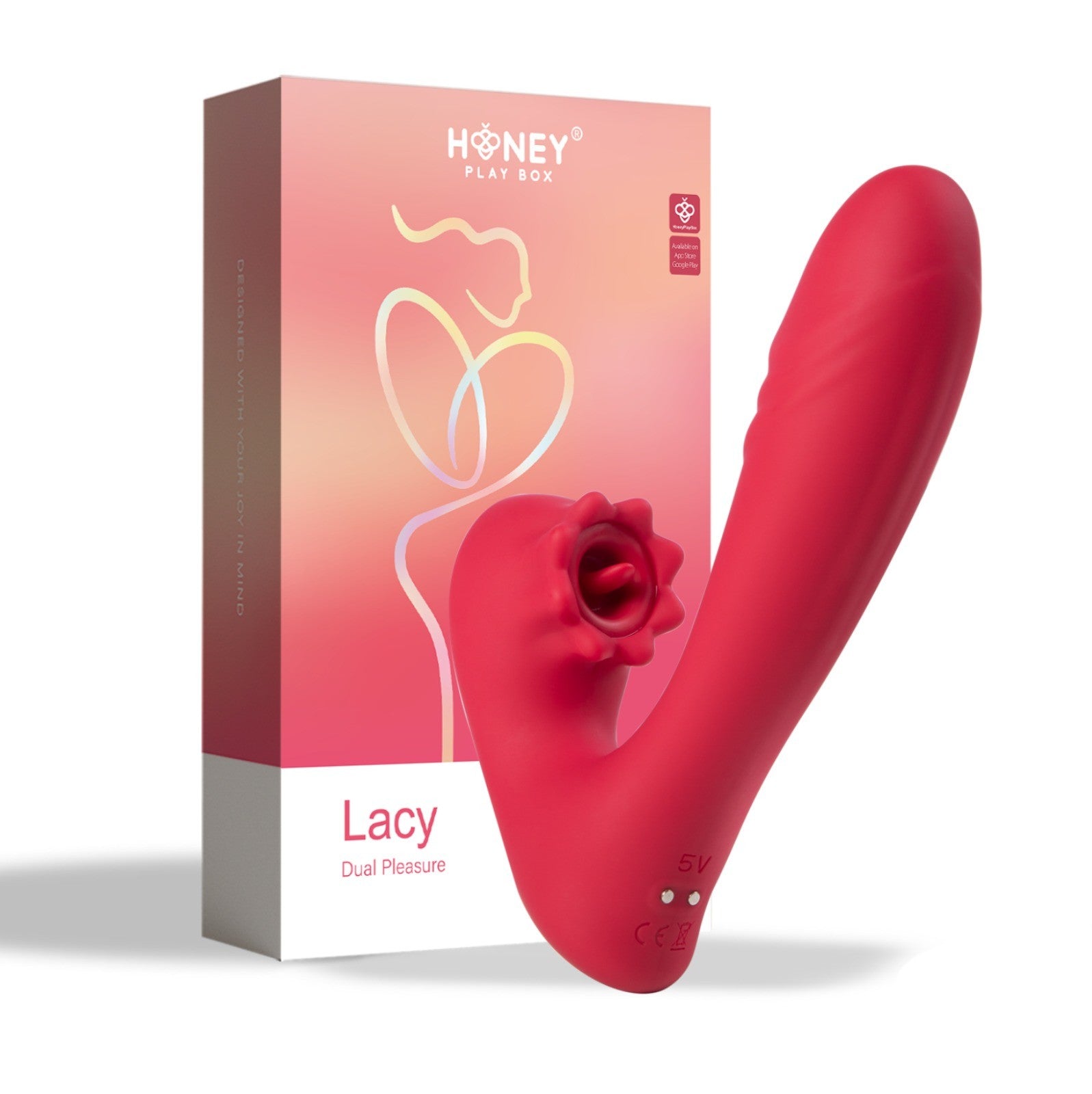 Vibromasseur point G avec langue pour le clitoris