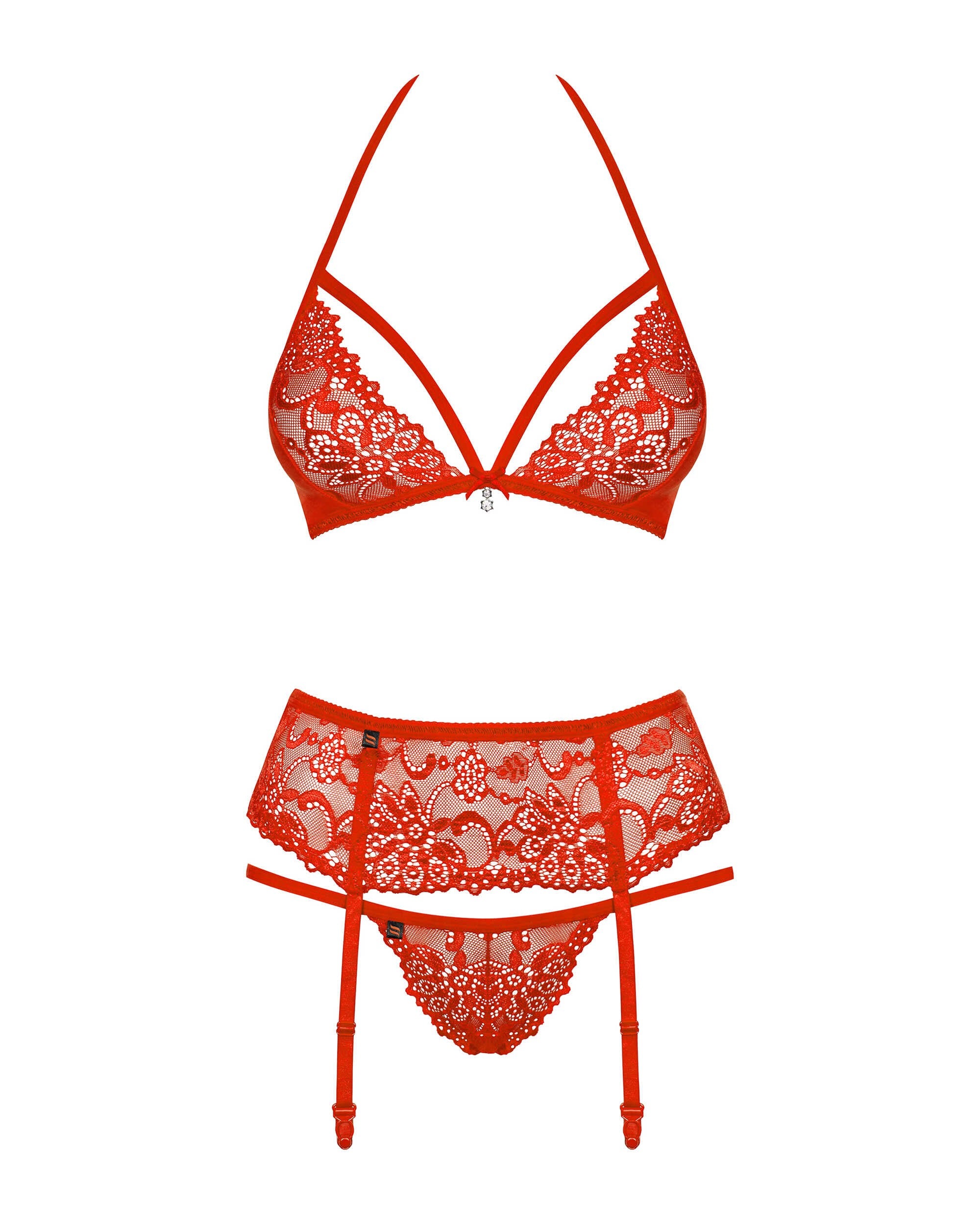 838-SEG- Ensemble 3 pcs Noir / Rouge