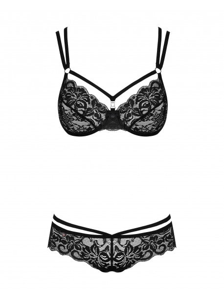 860-SET- Ensemble 2 pcs - Noir / Blanc / Rouge