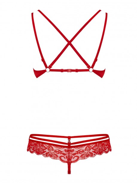 860-SET- Ensemble 2 pcs - Noir / Blanc / Rouge