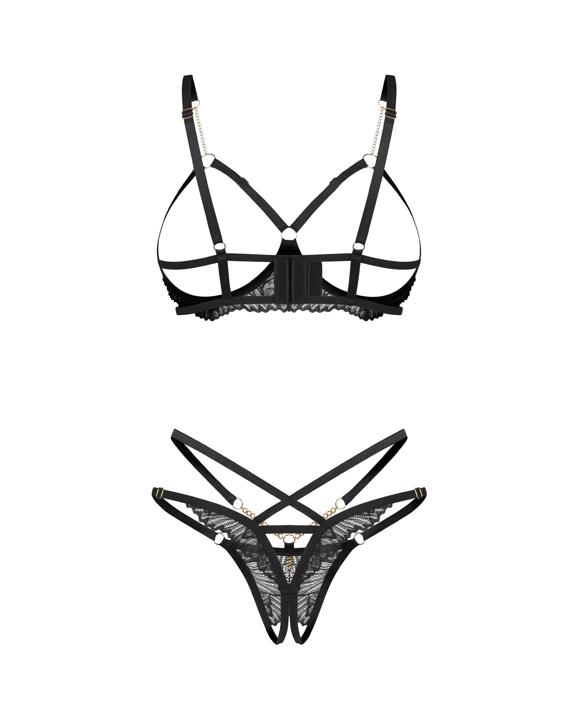 Matildea ensemble lingerie ouvert noir