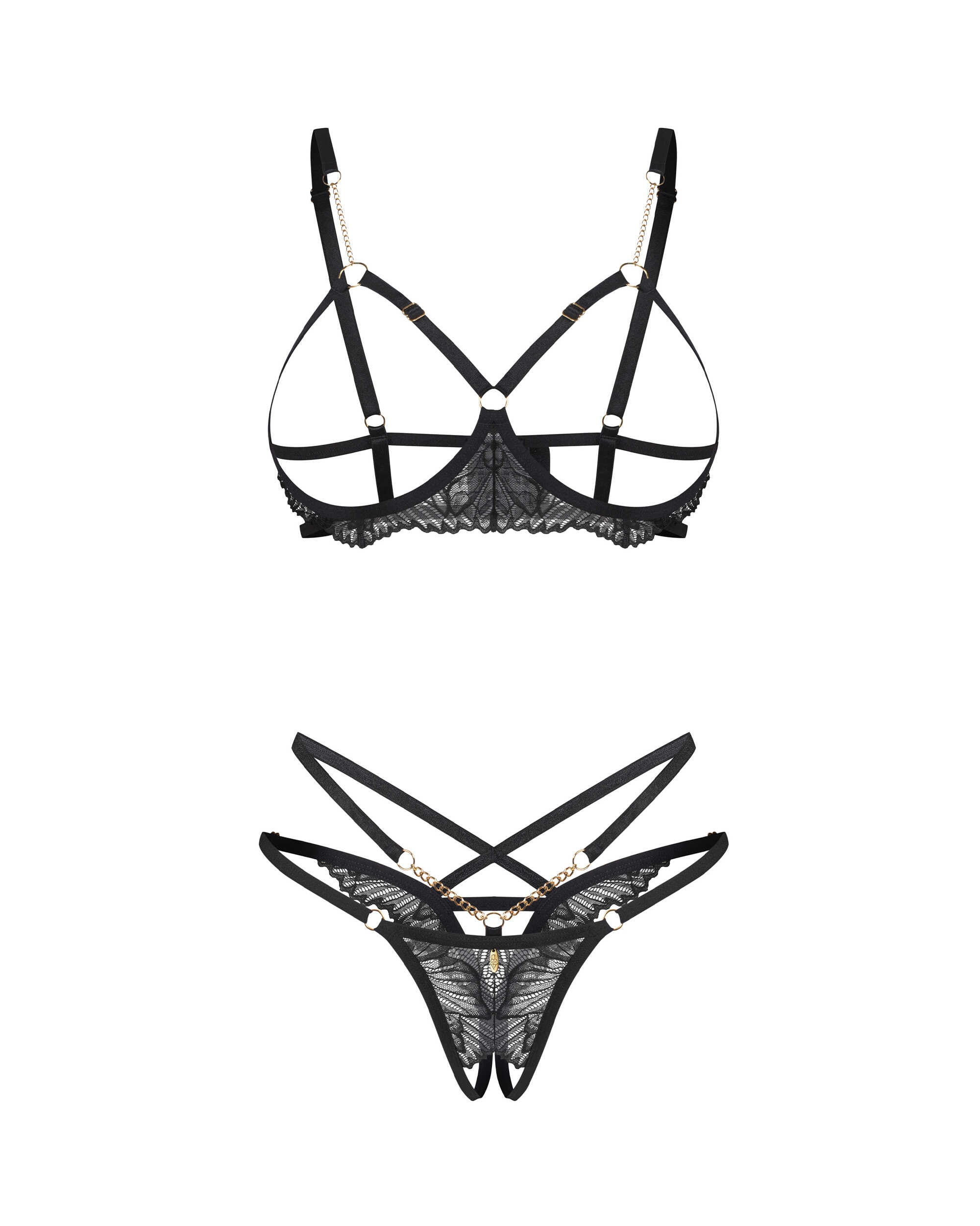 Matildea ensemble lingerie ouvert noir