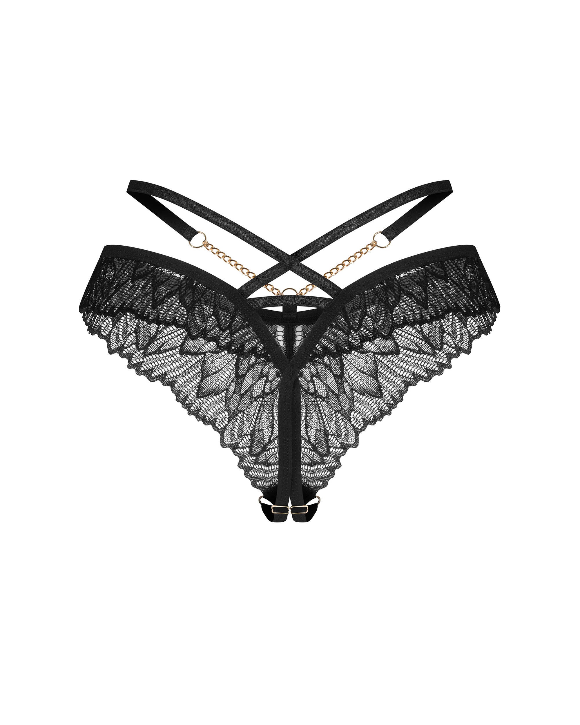 Matildea string ouvert noir
