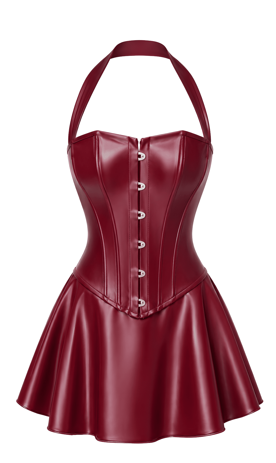 F397 Dark romance corset mini robe