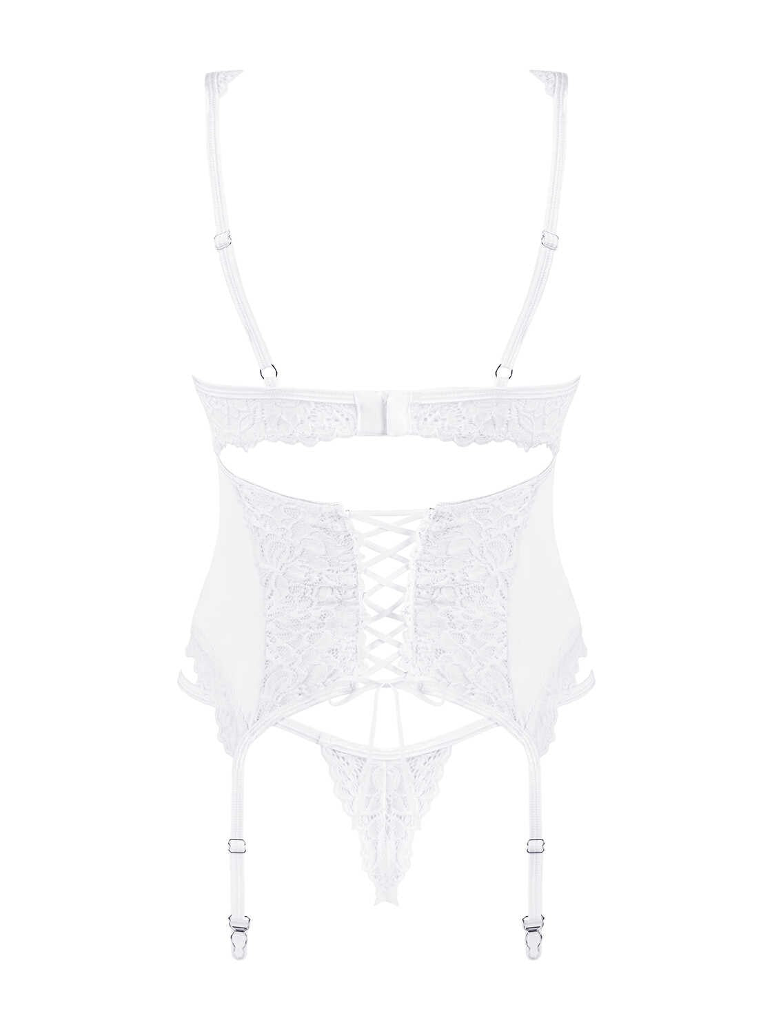 Corset et string blanc Amor Blanco