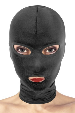 Cagoule ouvertures yeux et bouche Fetish Tentation