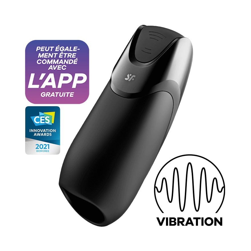 Satisfyer Men Vibration+ Connect App – Noir