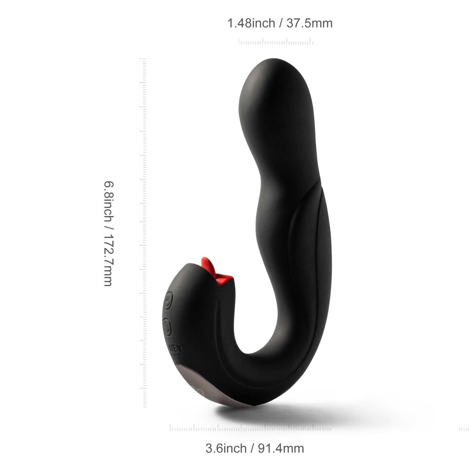 Joi Pro 2 - Vibrateur - lécheur de clitoris rotatif à tête télécommandée pour le point G
