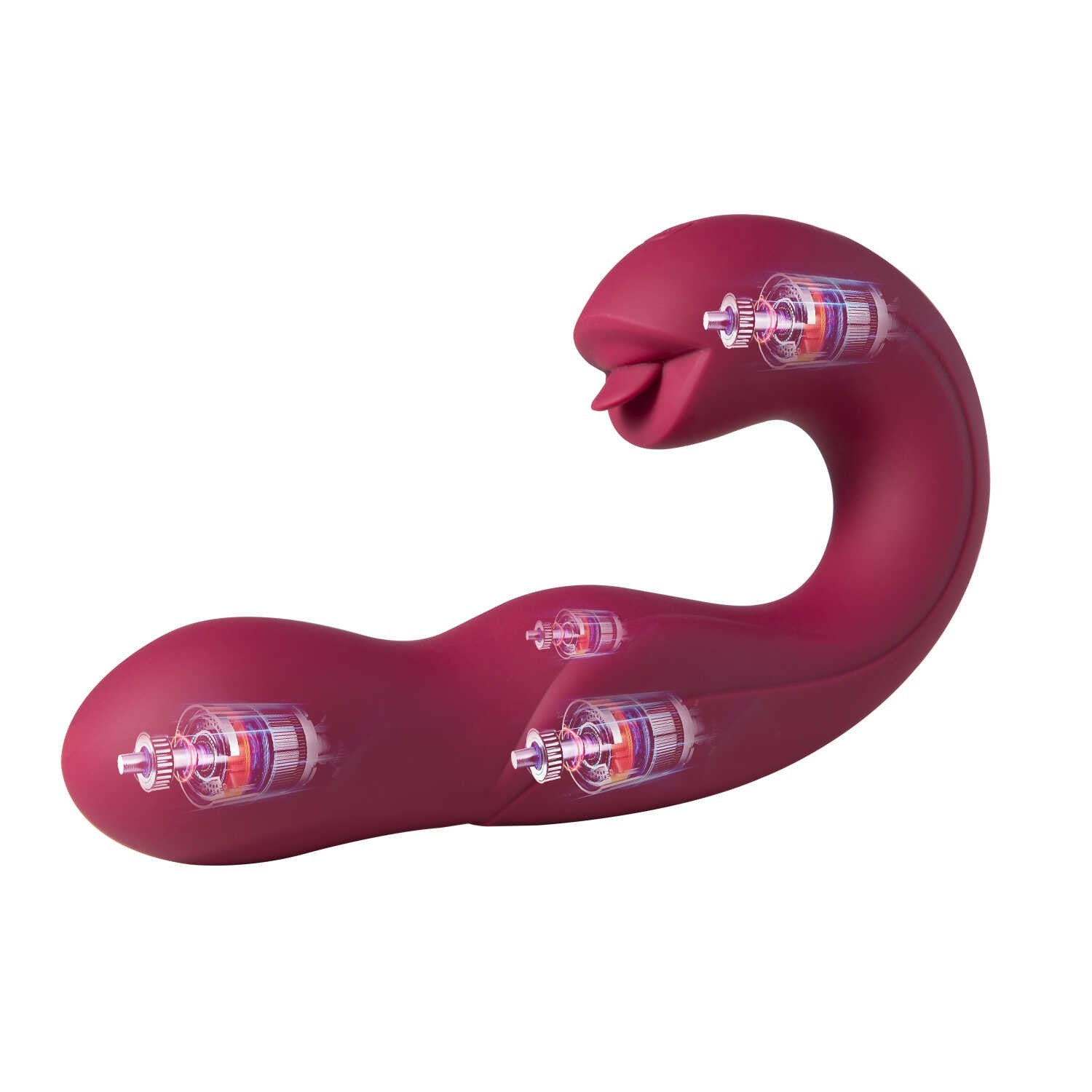 Joi Pro 2 - Vibrateur - lécheur de clitoris rotatif à tête télécommandée pour le point G