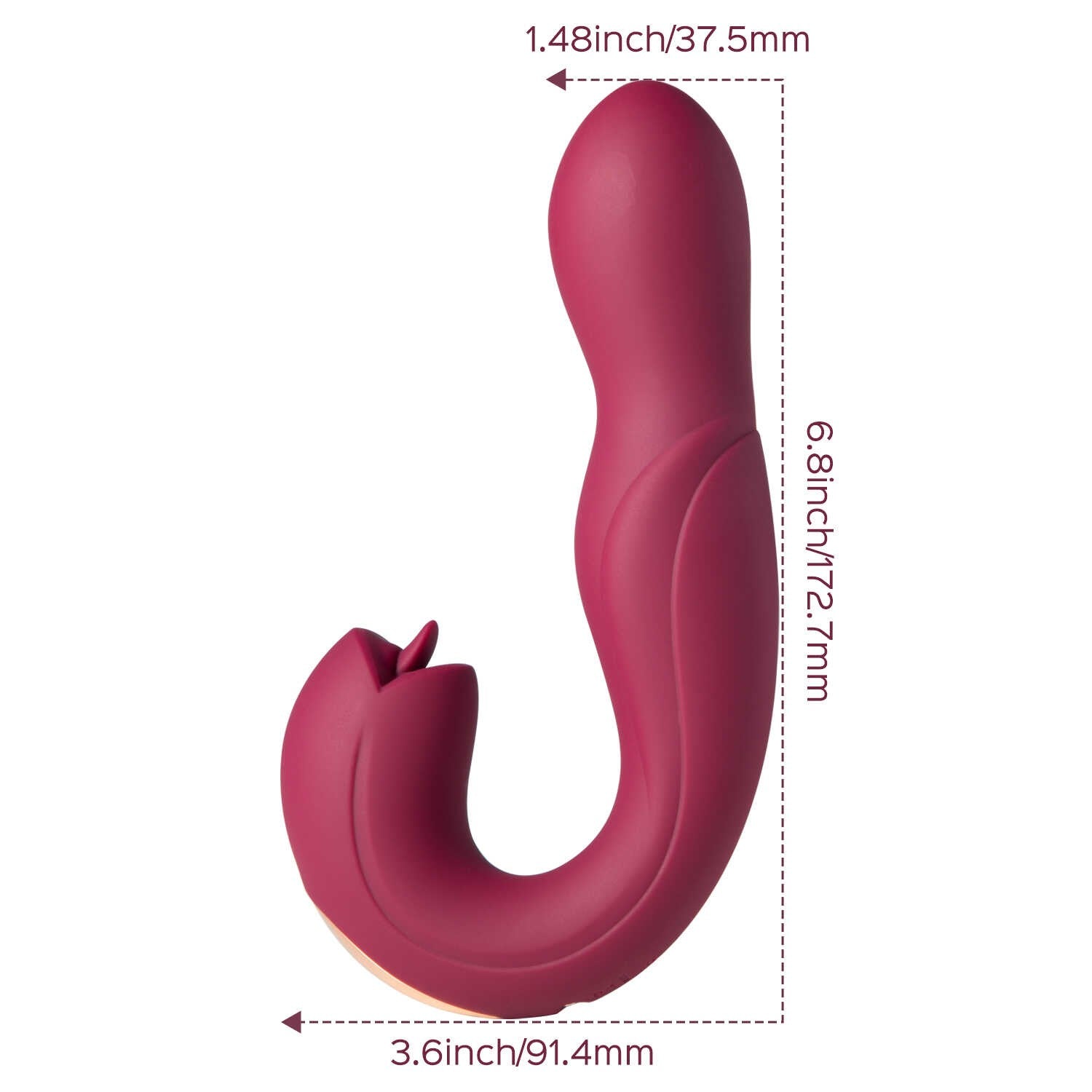 Joi Pro 2 - Vibrateur - lécheur de clitoris rotatif à tête télécommandée pour le point G