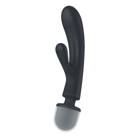 Satisfyer Triple Lover – Rabbit et wand – Noir