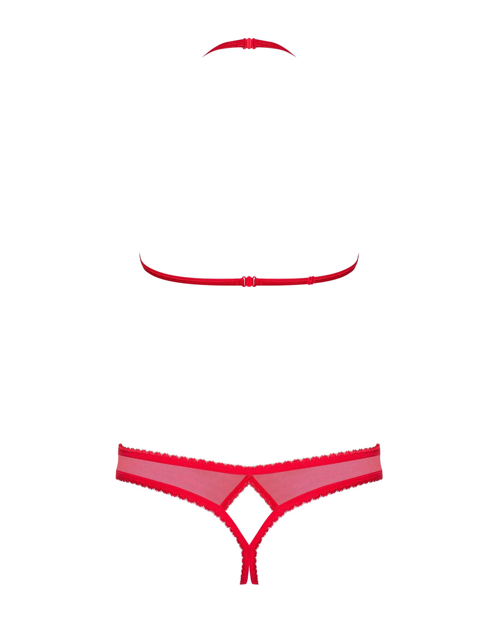 870-SEC-3 Ensemble ouvert 2 pcs - Rouge