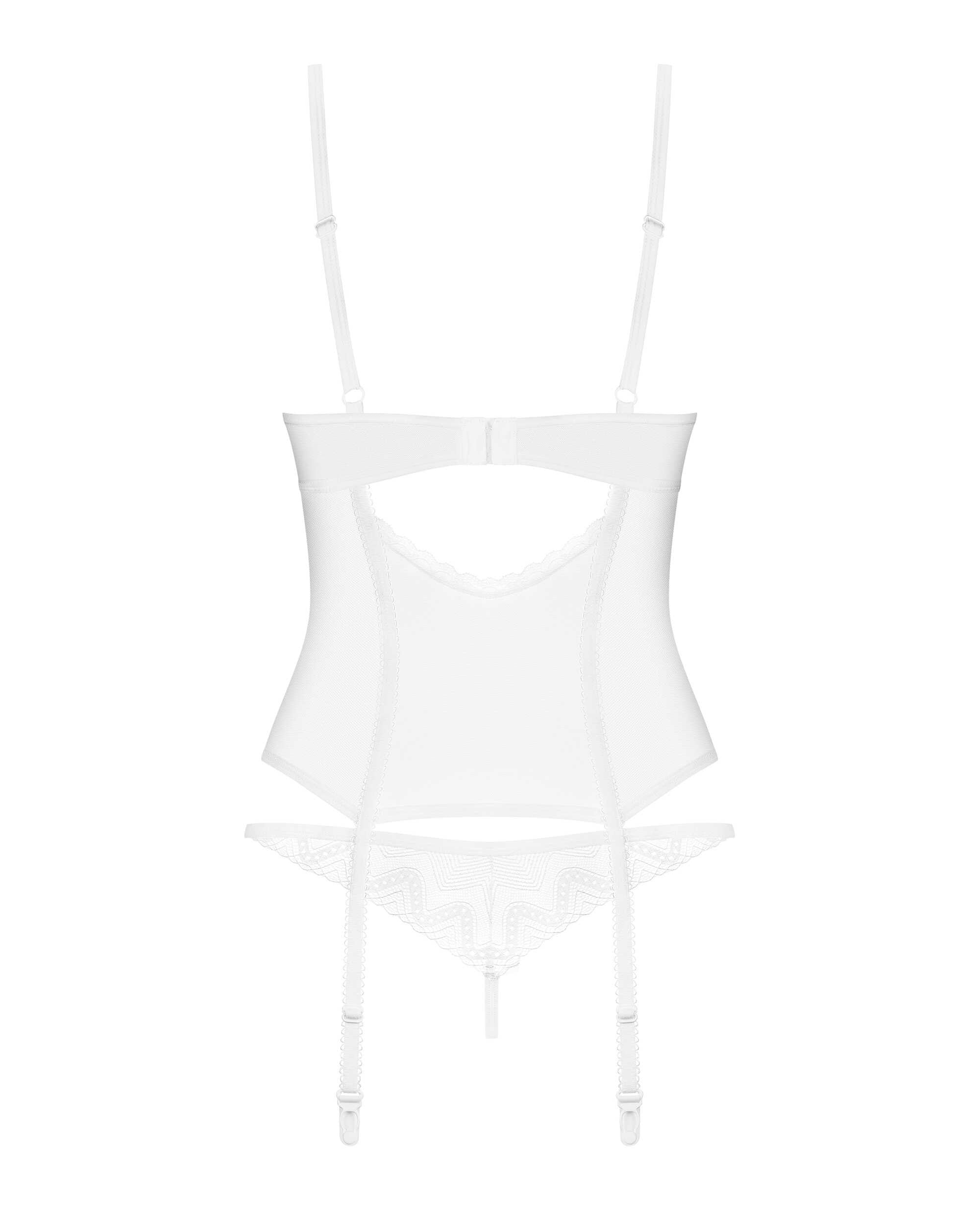 Alissium corset et string - Blancs