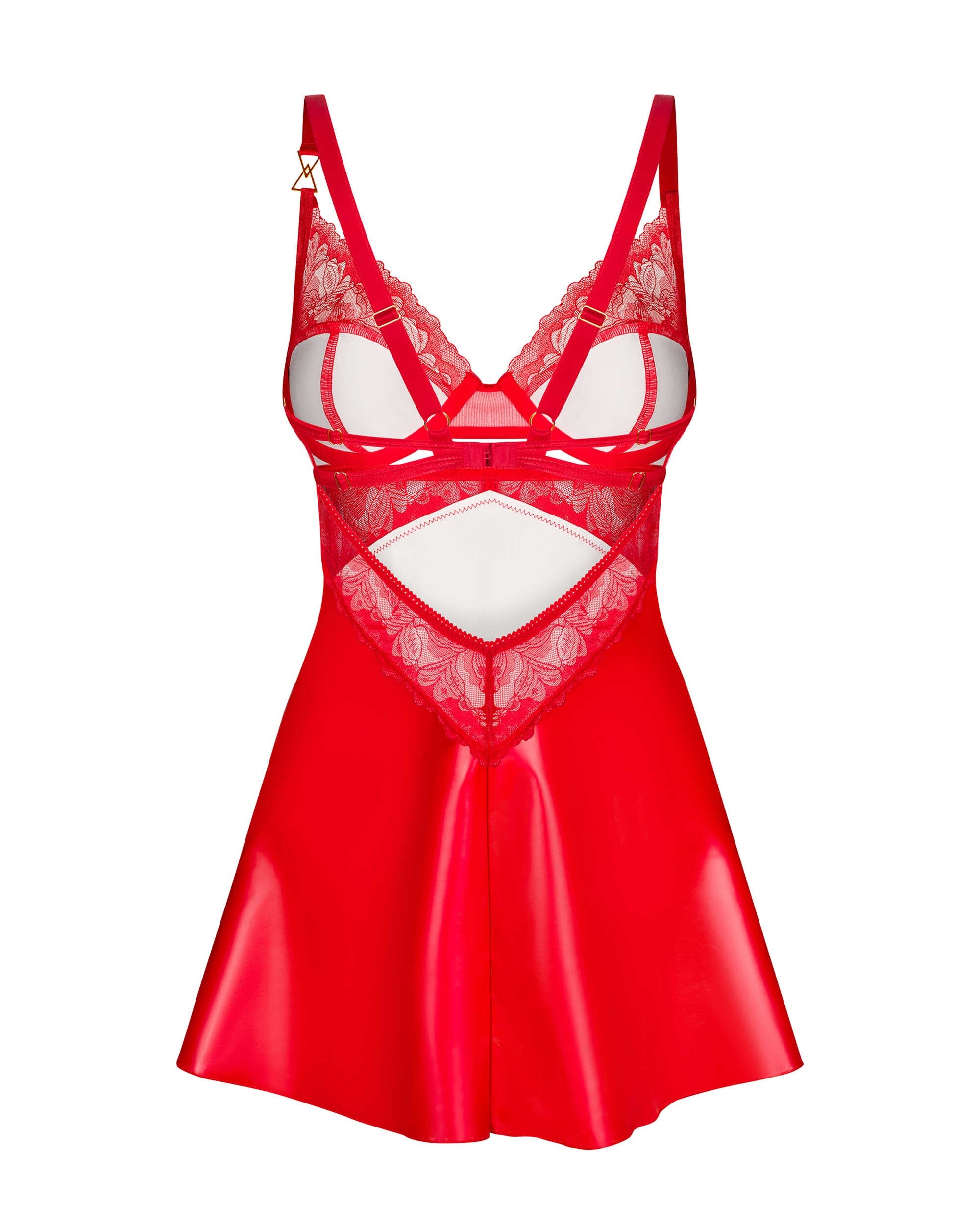 Aliosa nuisette et string - Rouges