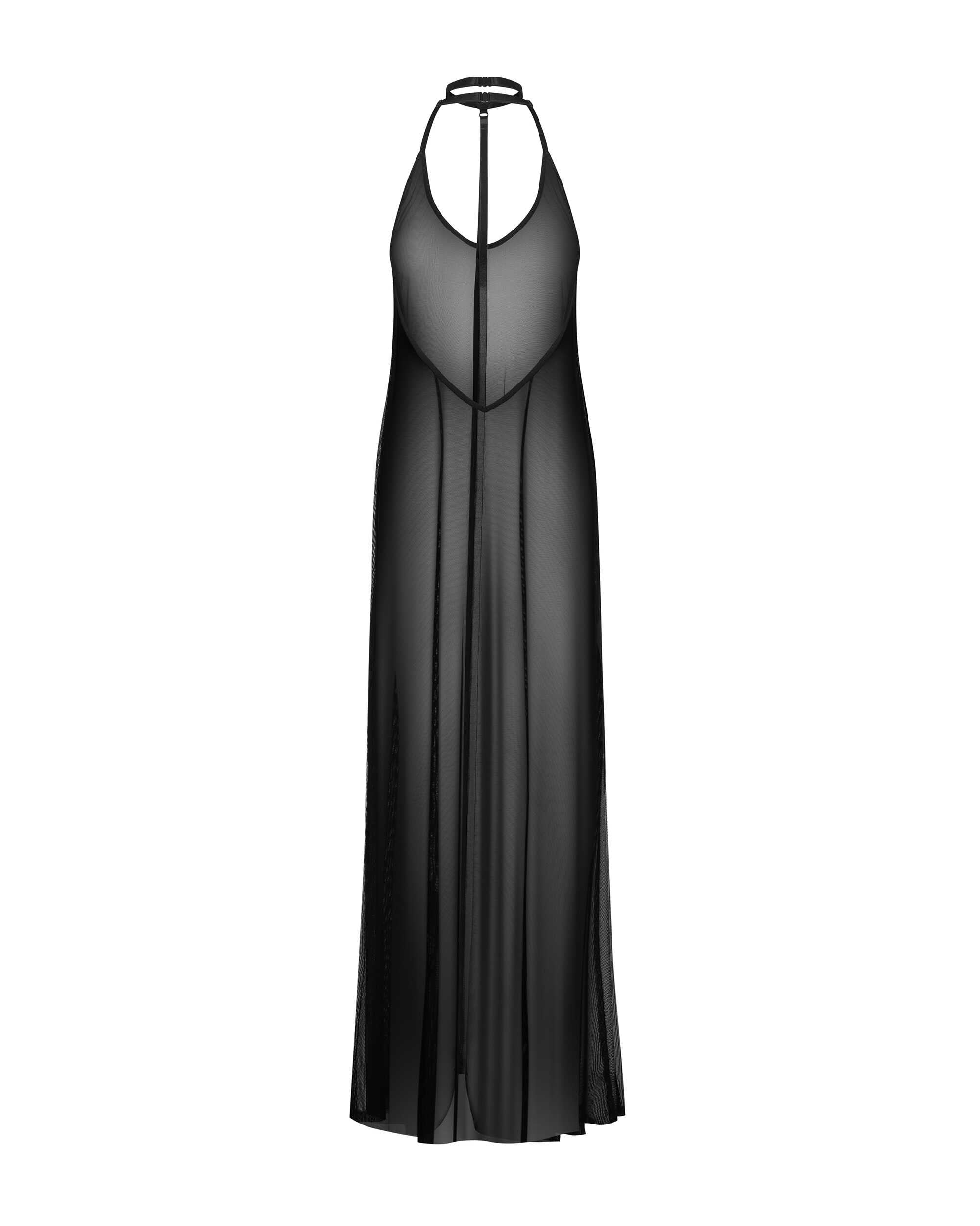 Nuites robe longue - Noire
