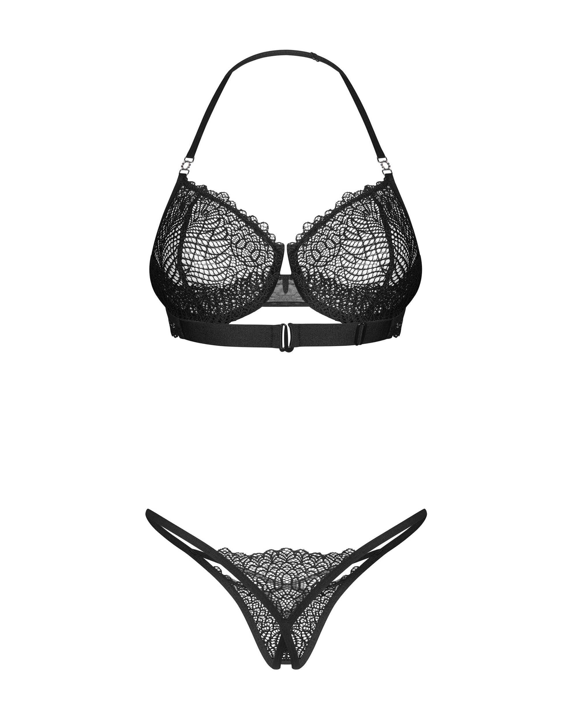 Iliosa ensemble 2 pièces ouvert - Noir