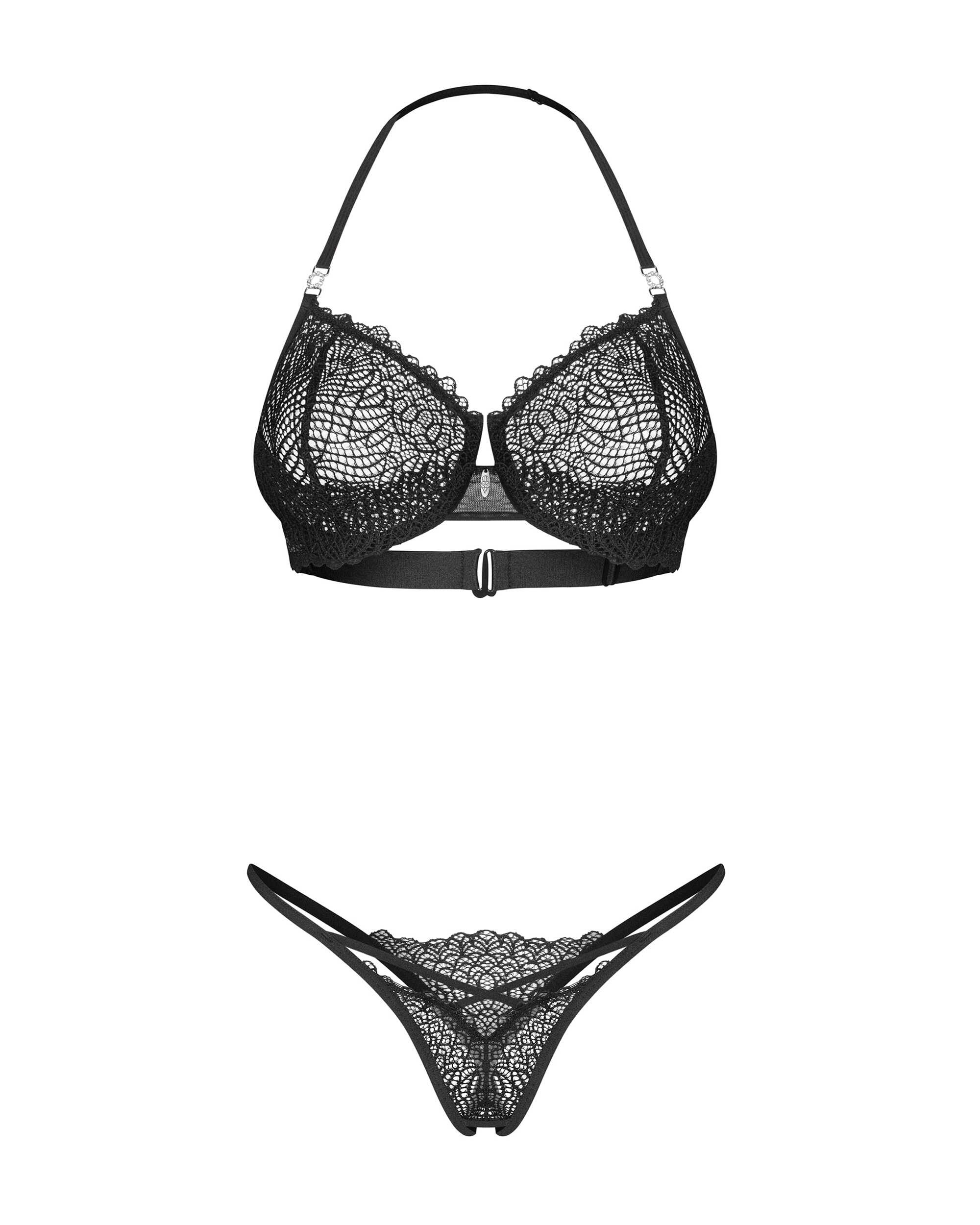 Iliosa ensemble 2 pièces ouvert - Noir