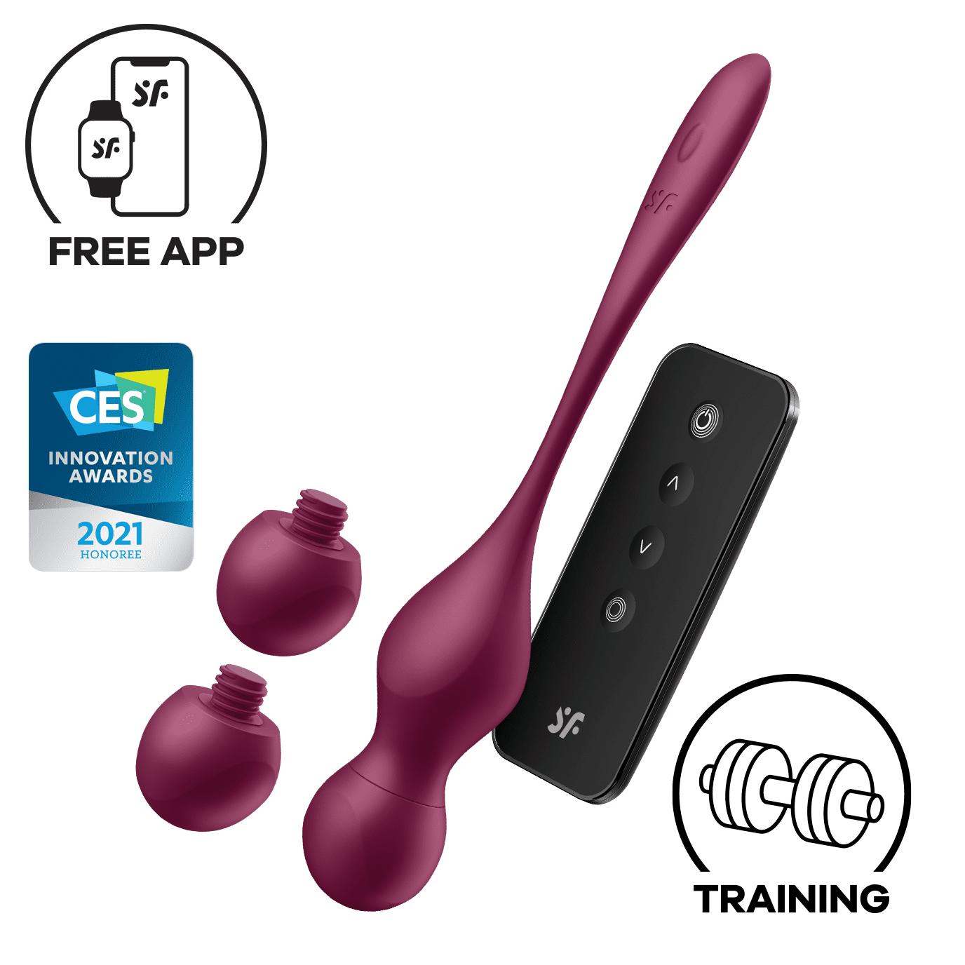 Satisfyer Love Birds Vary Connect App – Boules de geisha connectées