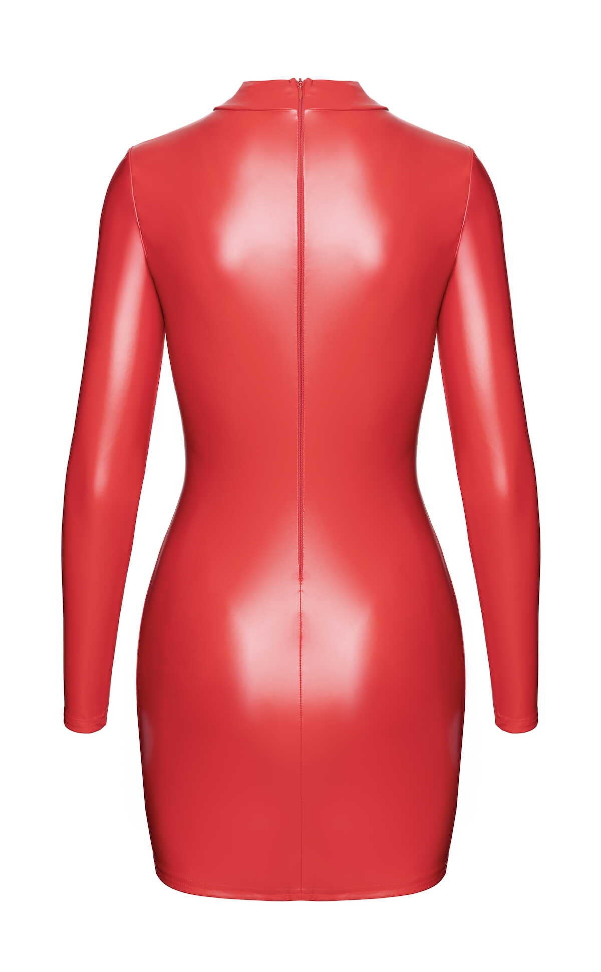 F367 Bombshell Robe Moulante ouverte Red