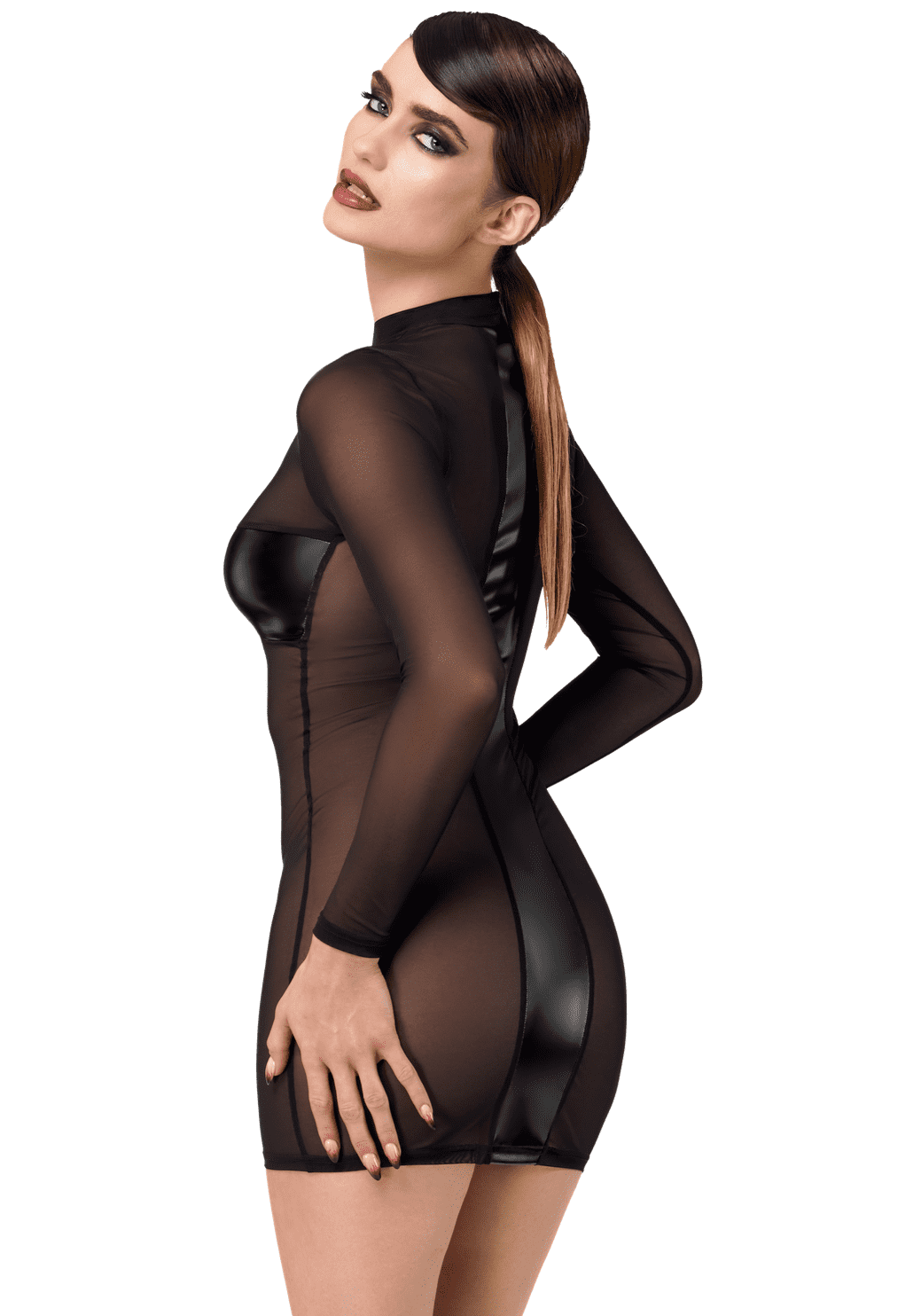 F369 CrossfNH6651;5903050116651;F369 Crossfire Mini Robe en maille et wetlook"
