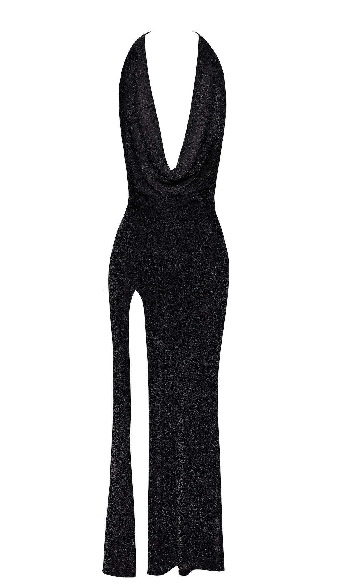 F373 Onyx Robe longue liquide