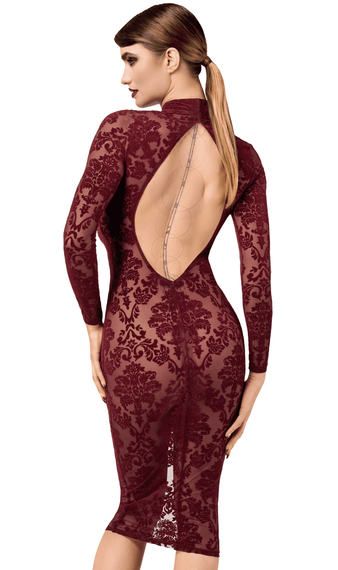 F384 Kink Royal Robe mi-longue