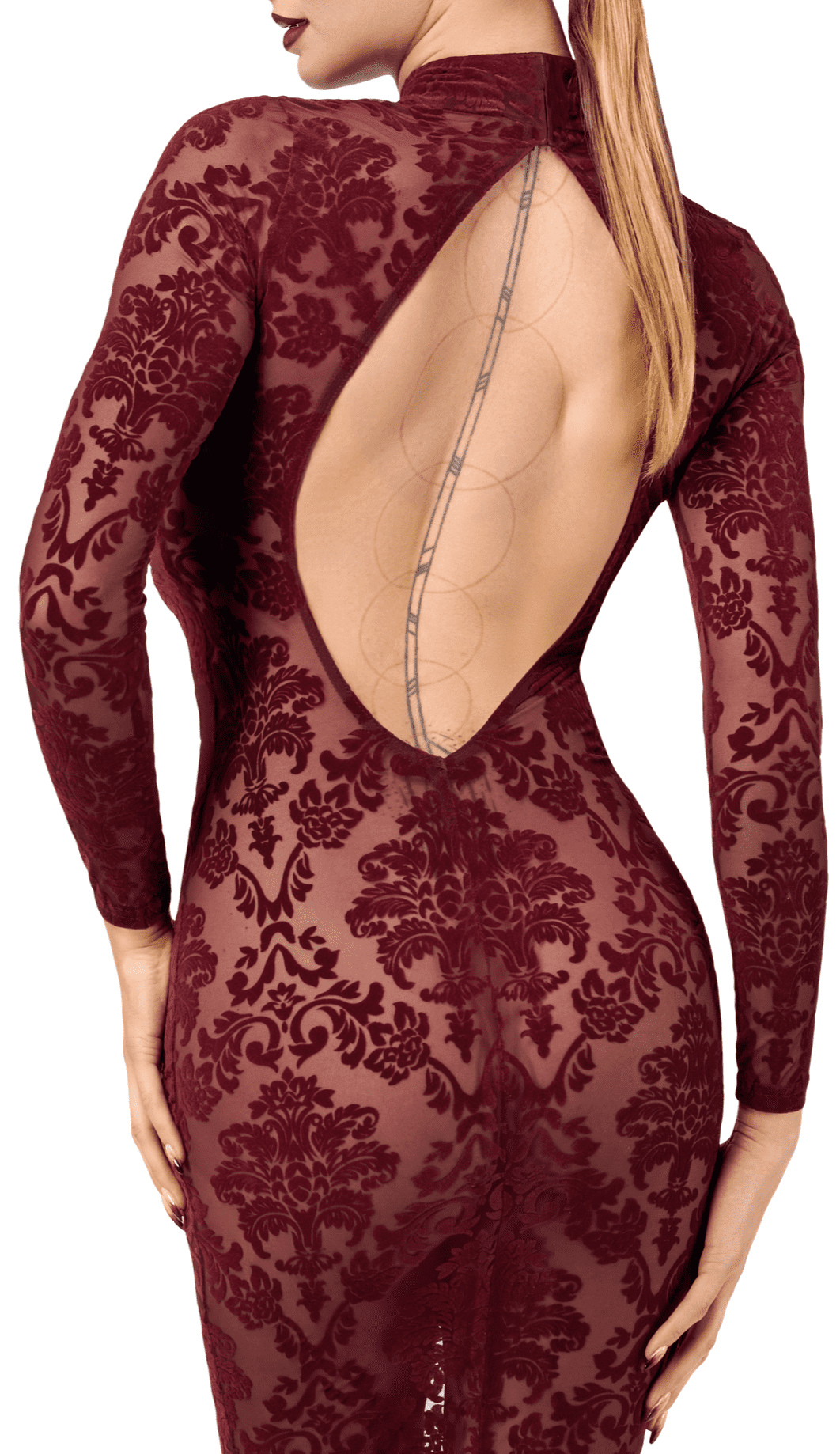 F384 Kink Royal Robe mi-longue
