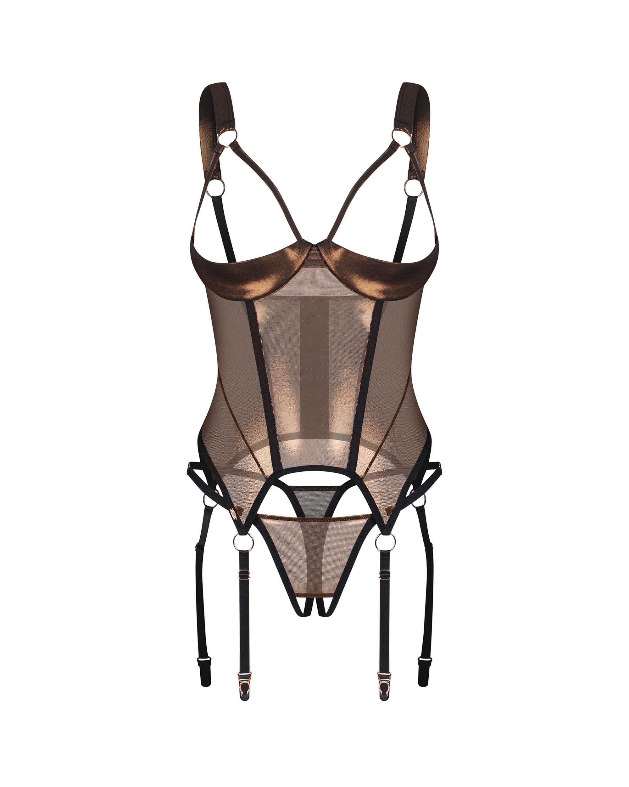 Soranna corset et string ouverts