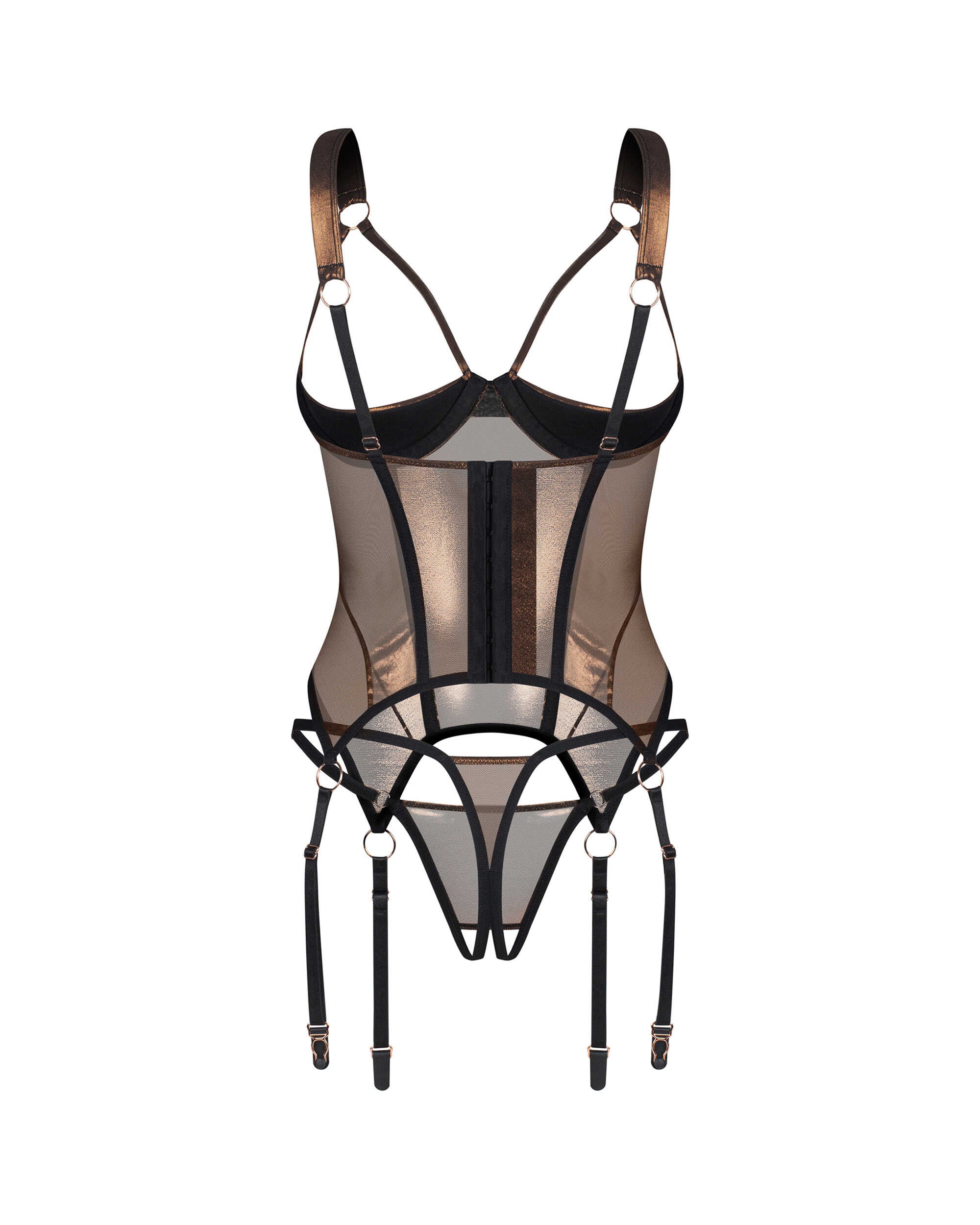 Soranna corset et string ouverts
