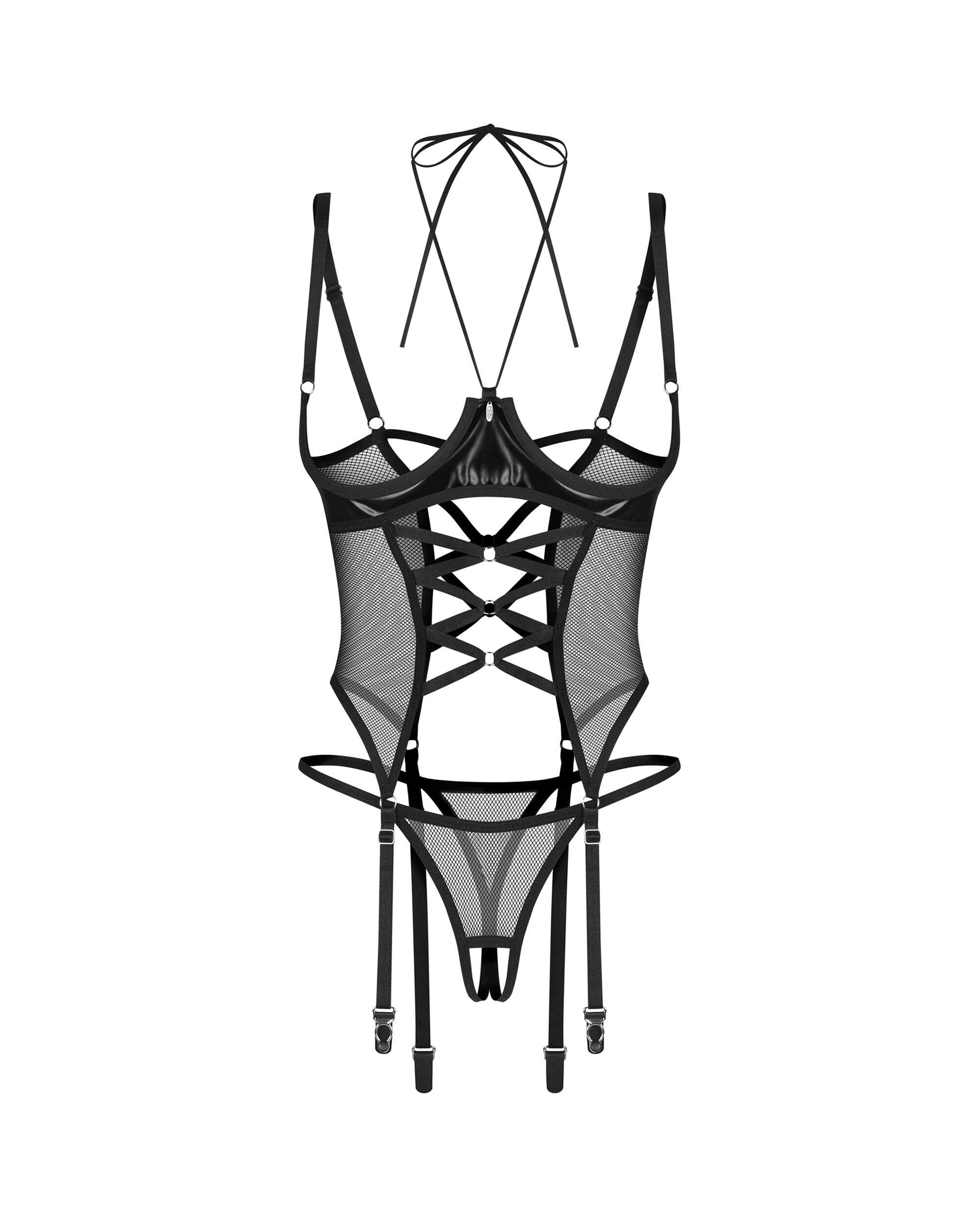 Dominna corOB7127;5901688267127;Dominna corset et string ouverts"