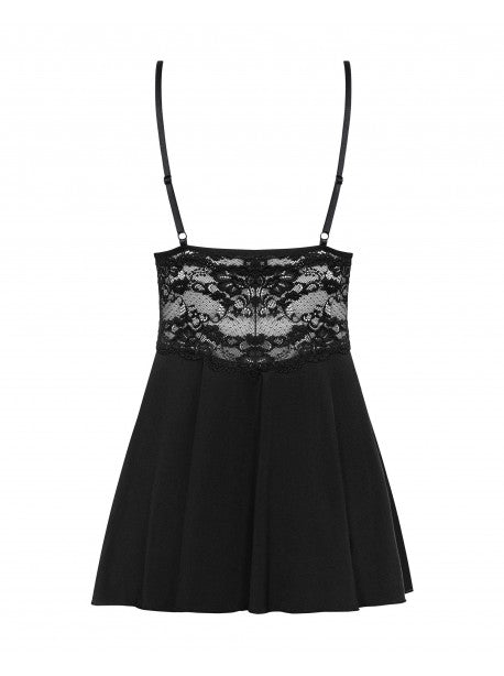 810-BAB- Babydoll - Noir / Blanc