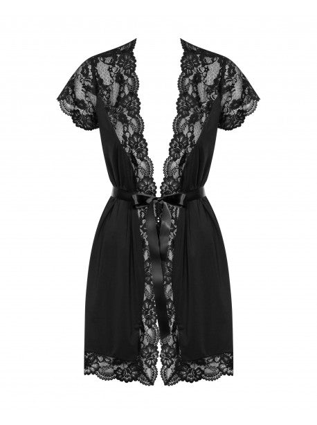 810-PEI- Peignoir - Noir