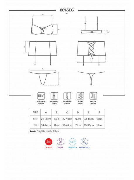 861-SEG-5 Ensemble 3 pcs - Cerise