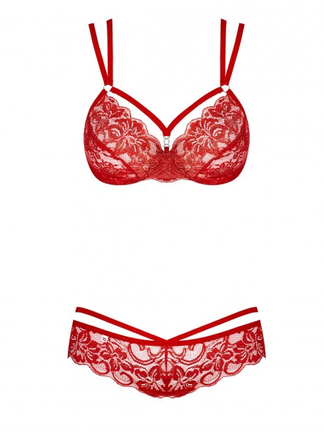 860-SET- Ensemble 2 pcs - Noir / Blanc / Rouge