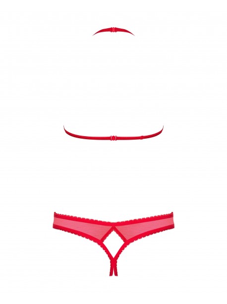 870-SEC- Ensemble ouvert 2 pcs - Rouge