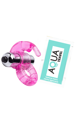 Anneau Vibrant Lapin Rose 1 dosette lubrifiant — Pocket Pleasure