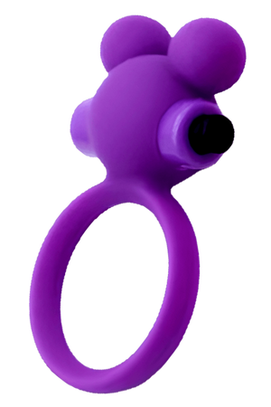 Anneau Vibrant Ourson Violet 1 dosette de lubrifiant — Pocket Pleasure