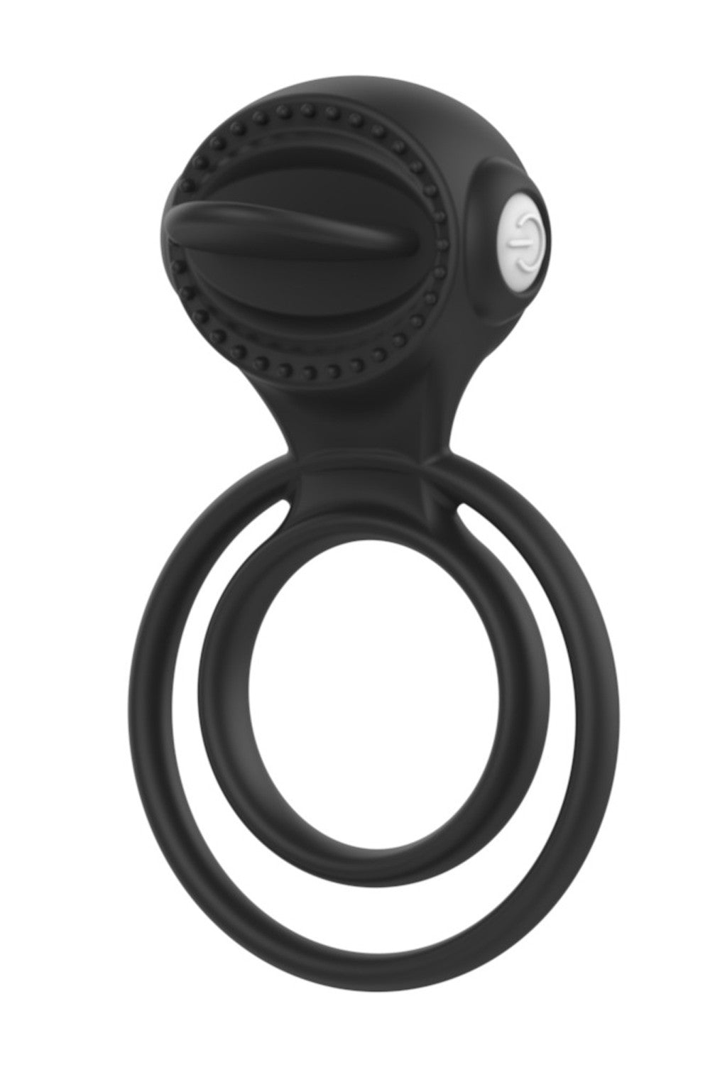 Anneau vibrant 1 seul mode de vibration très extensible noir Pocket Pleasure 1 dosette de lubrifiant - Pocket Pleasure