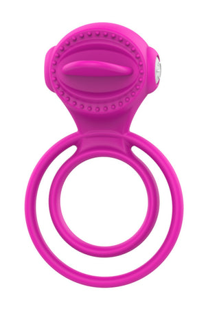Anneau vibrant 1 seul mode de vibration très extensible rose Pocket Pleasure 1 dosette de lubrifiant - Pocket Pleasure