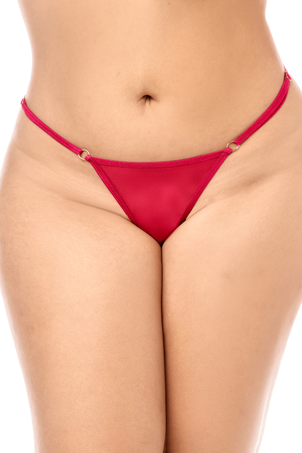 Babydoll grande taille Mapalé brodée avec string - Mapale