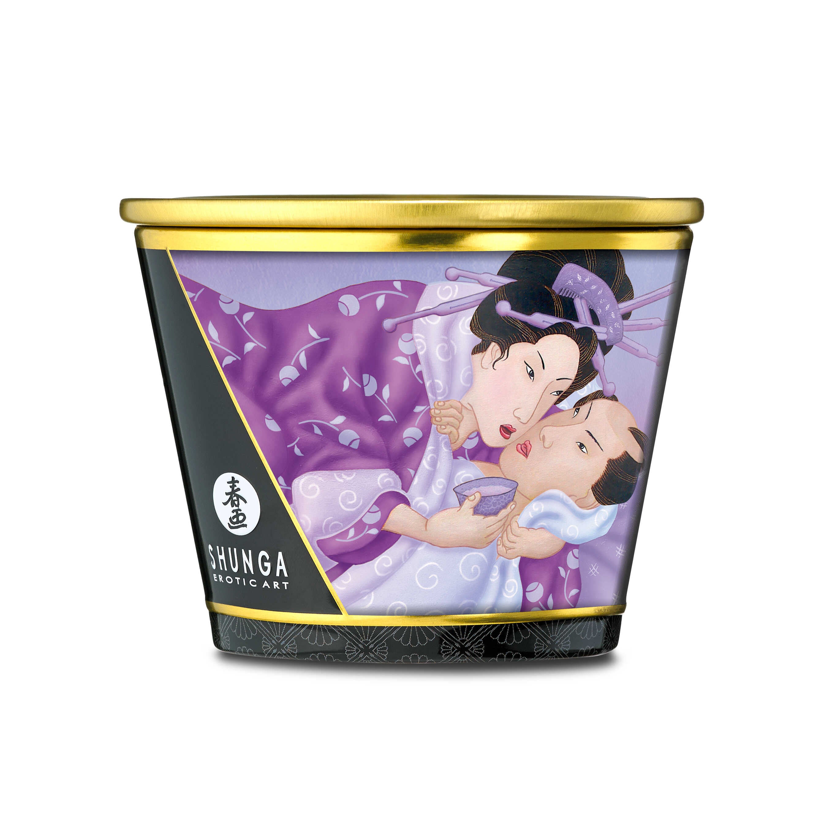 Bougie de massage lueur et caresses - Lavande - Shunga