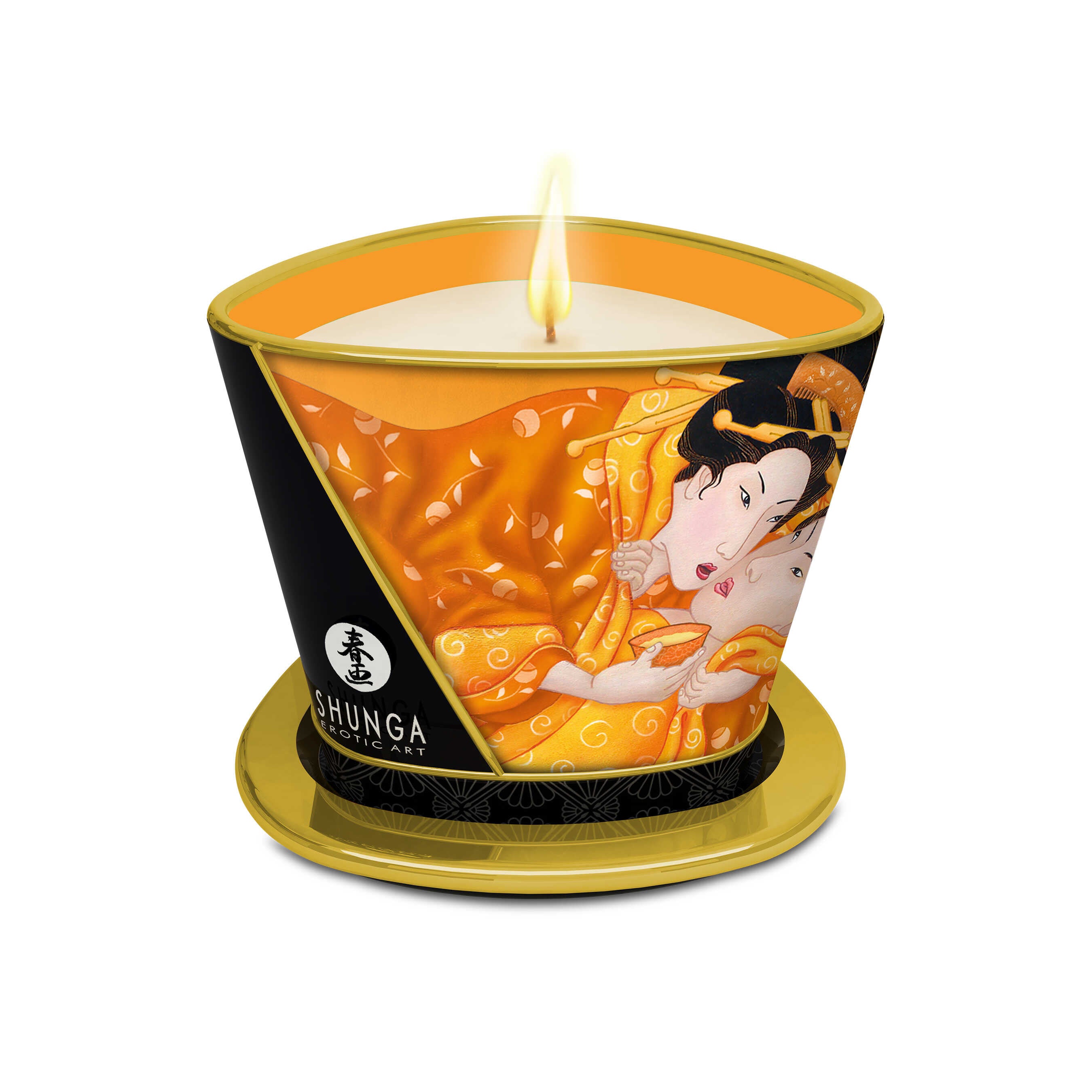 Bougie de massage lueur et caresses - Mangue