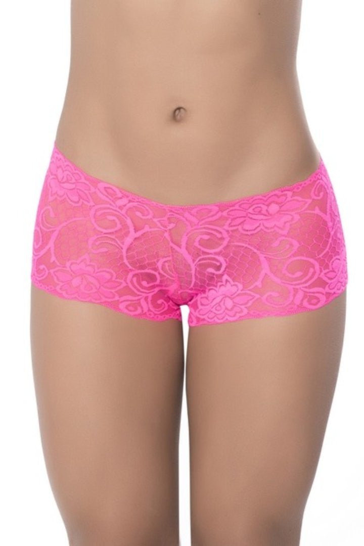 Boyshort dentelle Hot pink - Mapale