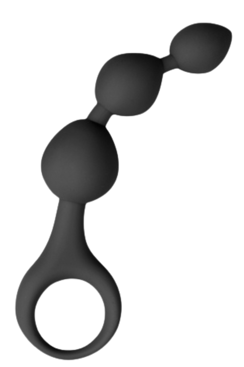 Chapelet anal 3 boules noir silicone 15 cm Pocket Pleasure 1 dosette lubrifiant - Pocket Pleasure