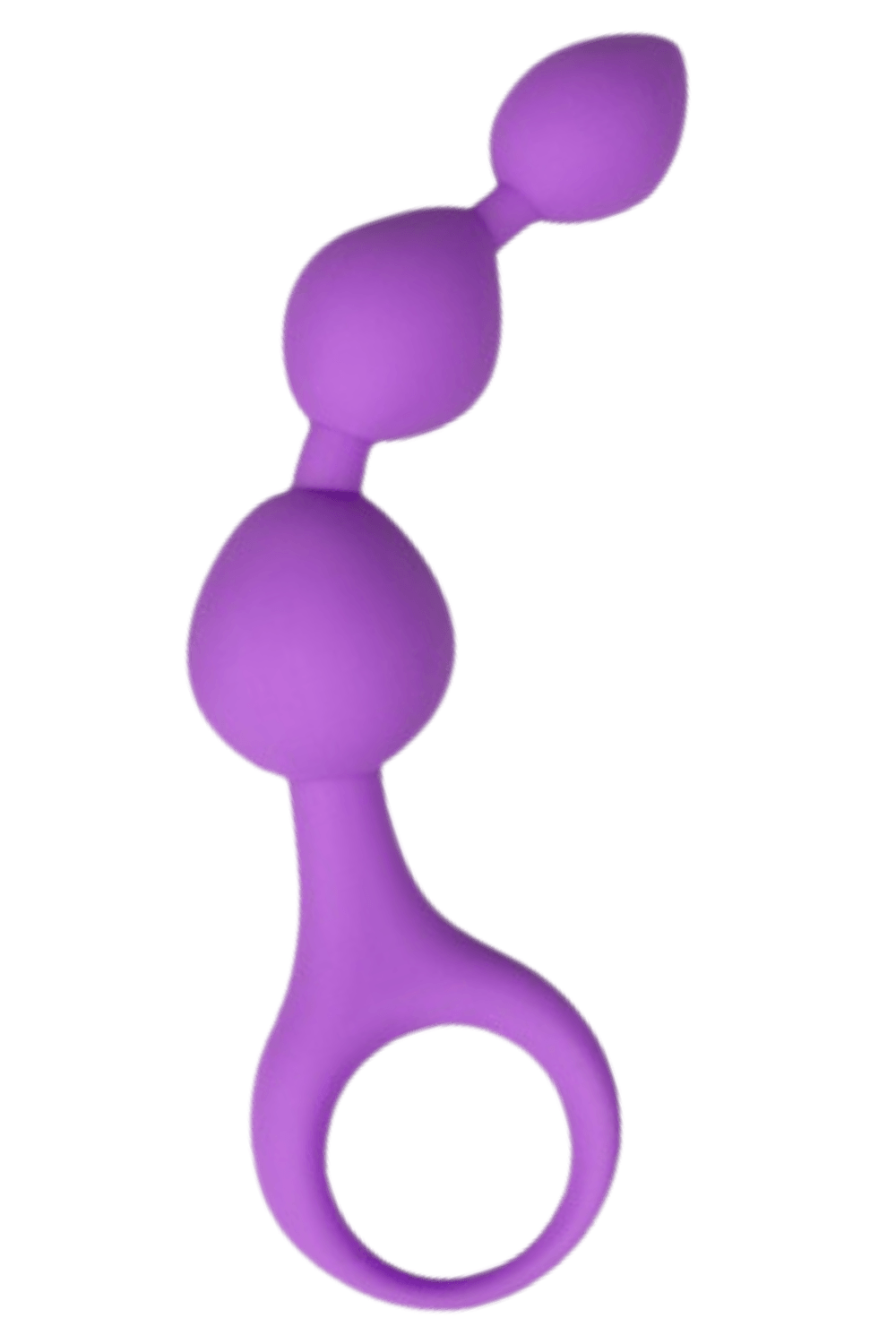 Chapelet anal 3 boules violet silicone 15 cm Pocket Pleasure 1 dosette lubrifiant -Pocket Pleasure
