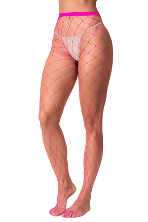 Collant large maille rose - Mapale