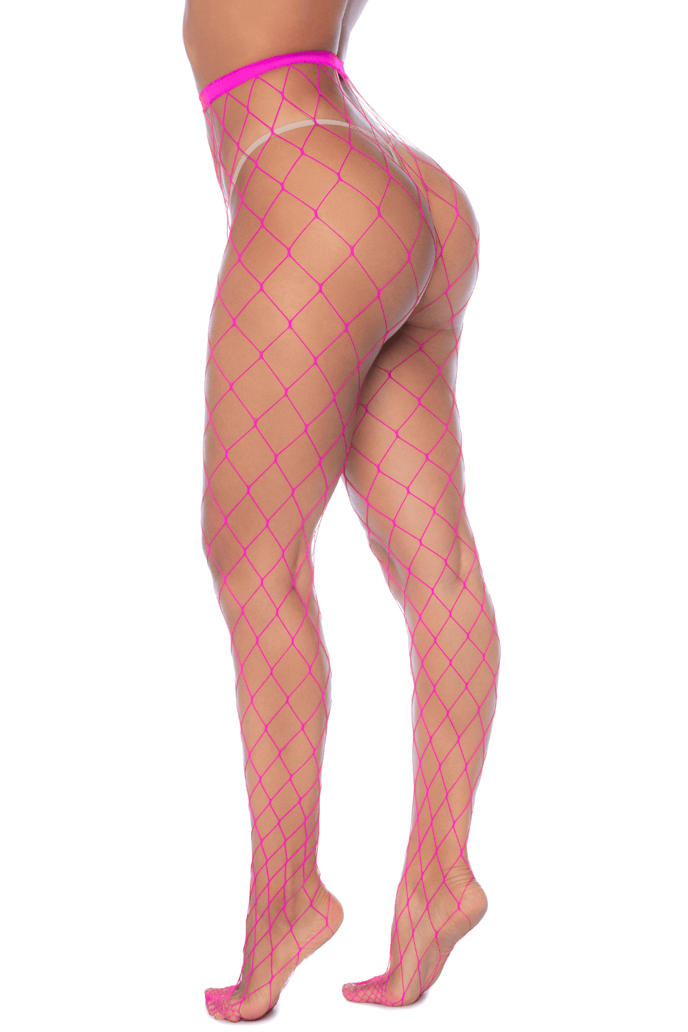 Collant large maille rose - Mapale