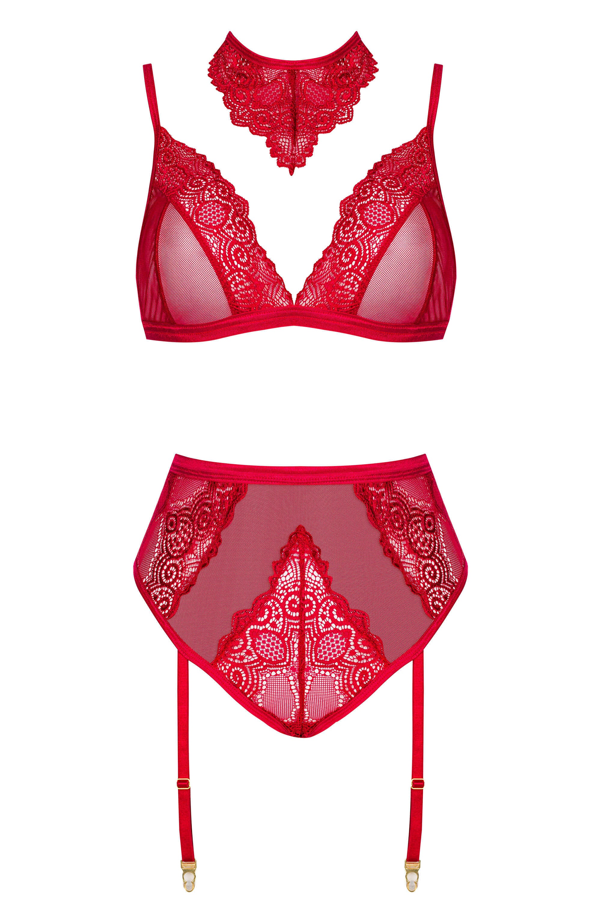 Cristalyn ensemble lingerie - Cherry - Beauty Night
